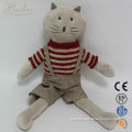 2014 Unique Design Cat Plush Soft Love Toys with Sweaters